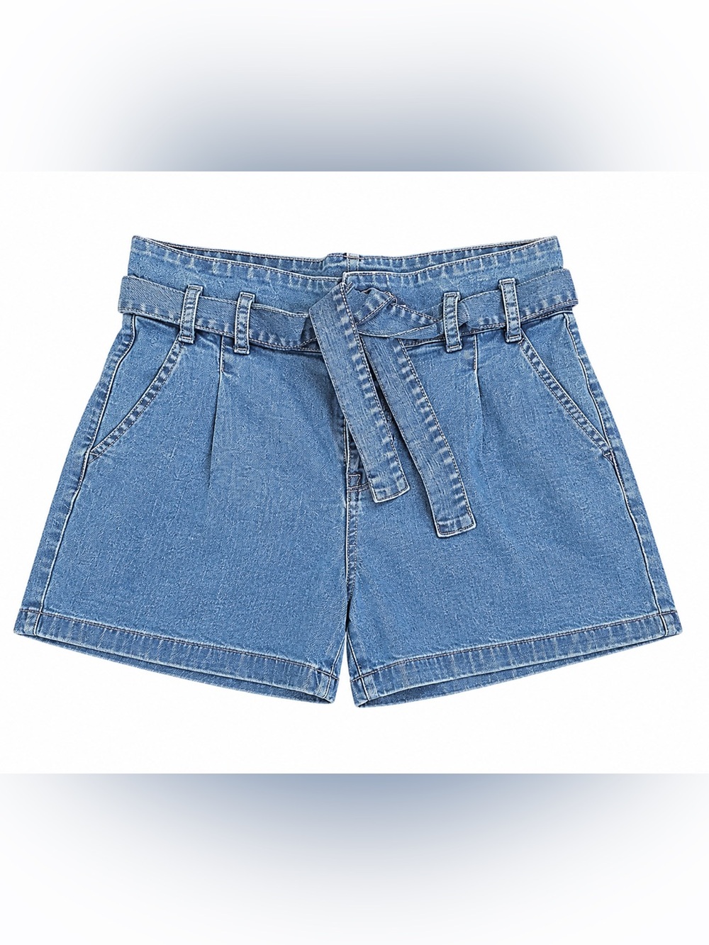 NWT A.N.A denim high waist tie shorts